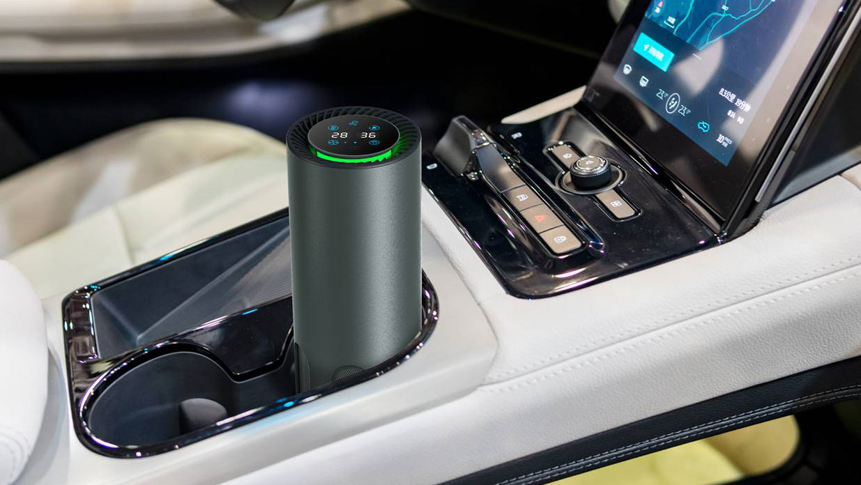 智能車載空氣凈化器設(shè)計(jì)，實(shí)時(shí)監(jiān)測(cè)，清新呼吸