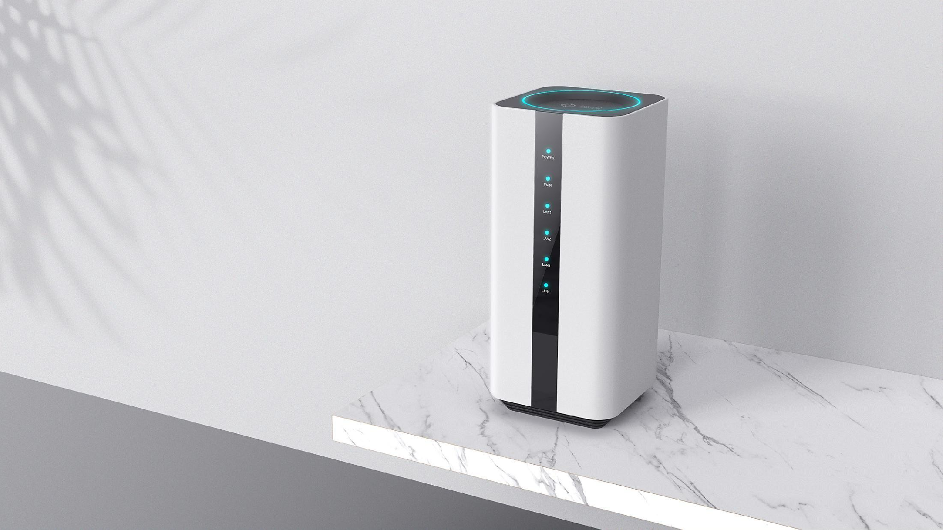 矩形圓形疊加，黑色亞克力面板與環(huán)形氛圍燈的視覺盛宴